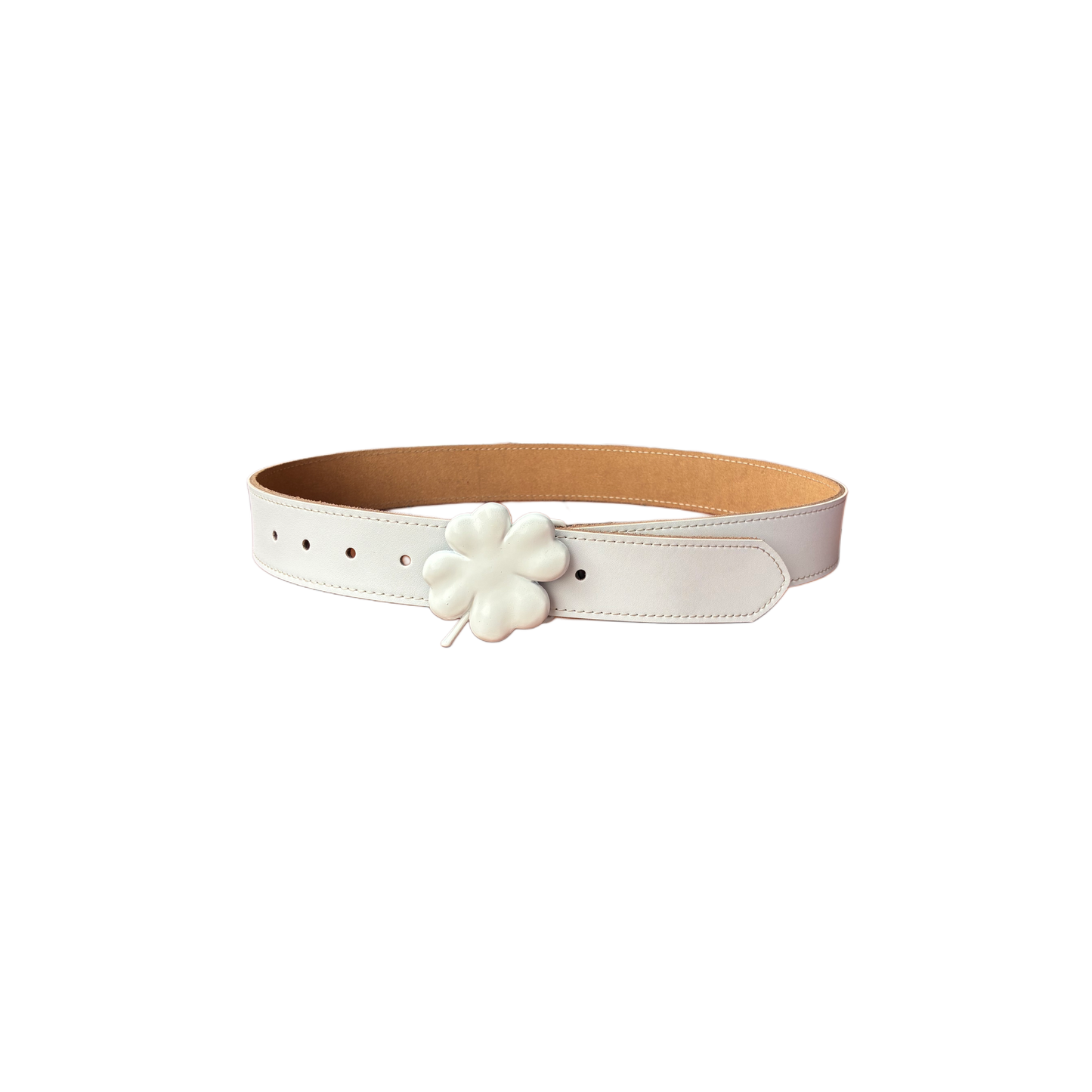 Belt-4-clover-white