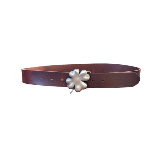 Belt-4-clover-brown